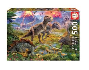 PUZZLE EDUCA X 500 ENCUENTRO DE DINOSAURIOS COD 15969