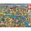 PUZZLE EDUCA X 500 MAPA DE PARIS COD 18452