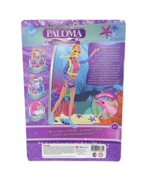 MUÑECA PALOMA SURFISTA 30 CM CON ACCESORIOS COD 7737 VIOLETA - Imagen 4