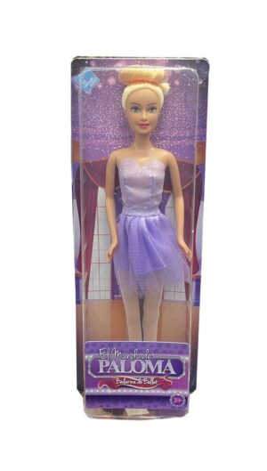 MUÑECA PALOMA BAILARINA DE BALLET EL DUENDE AZUL COD 7583 VIOLETA