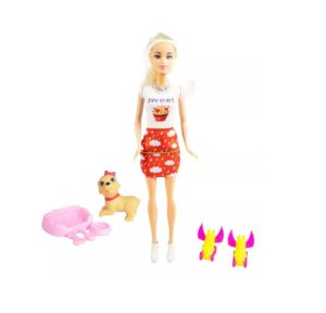 MUÑECA TINY CON MASCOTA Y ACCESORIOS COD 53405 SWEET - Imagen 2