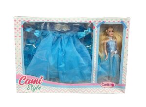 MUÑECA PRINCESA CAMI STYLE CON DISFRAZ COD 0951 CELESTE