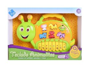 PIANO TECLADO ANIMALITOS CON LUZ Y 14 SONIDOS VR2 7539 MODELO 02