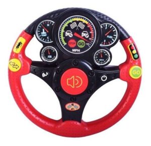 VOLANTE DIDACTICO INFANTIL FORMULA 1 CON VIBRACION VR1 7445 VOLANTE ROJO - Imagen 3