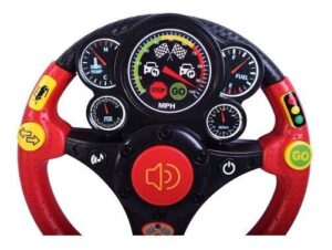 VOLANTE DIDACTICO INFANTIL FORMULA 1 CON VIBRACION VR1 7445 VOLANTE ROJO - Imagen 2