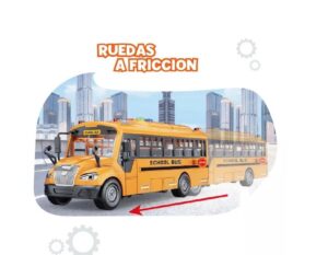 AUTUBUS A FRICCION ESCOLAR LUZ Y SONIDO CITY SERIES COD T0003 - Imagen 4