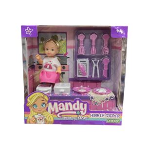 MUÑECA MANDY HORA DE COCINAR CON ACCESORIOS COD 2684