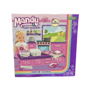 MUÑECA MANDY HORA DE COCINAR CON ACCESORIOS COD 2684 - Imagen 2