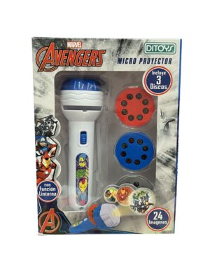 AVENGERS LINTERNA MICRO PROYECTOR DITOYS COD 2588 BLANCO