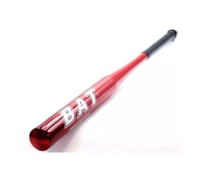 BATE DE ALUMINIO BASEBALL GRANDE CON PELOTA 83 CM COD 3070 ROJO - Imagen 4