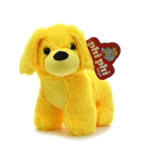 PELUCHE PERRITO COLORIDO 20 CM COD 4474 AMARILLO