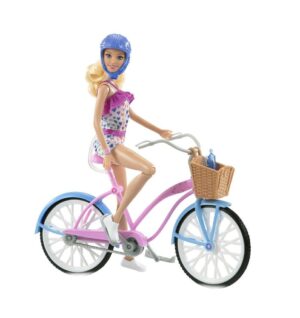 MUNECA BARBIE CON BICICLETA DIA DE PASEO COD HBY28 - Imagen 5