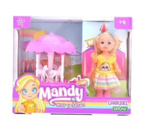 MUÑECA MANDY CON CARRUSEL CABALLOS COD 2676