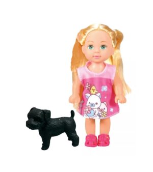 MUÑECA MANDY 11 CM CON MASCOTA PUPPY COD 2682 ROSA - Imagen 2
