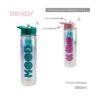 BOTELLA DE AGUA TRENDY 550ML  PICO RETRACTIL COD 17395 AQUA - Imagen 2