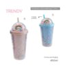 VASO TRENDY DOBLE CAPA CON SORBETE COD 17390 CELESTE - Imagen 2