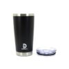 VASO TERMICO DISCOVERY ACERO INOX CON TAPA 600ML COD 14009 NEGRO - Imagen 2