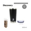 VASO TERMICO DISCOVERY ACERO INOX CON TAPA 600ML COD 14009 NEGRO - Imagen 3