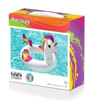 BESTWAY SALVAVIDAS UNICORNIO INFLABLE 119 X 91 COD 36159