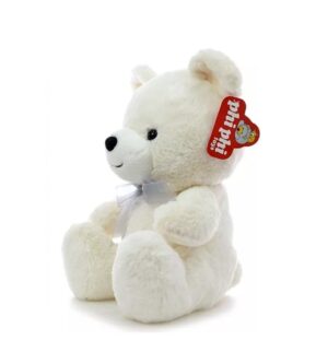 PELUCHE OSO SENTADO 30 CM CON MOÑO PHI PHI TOYS COD 8145 BLANCO - Imagen 2