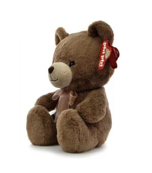 PELUCHE OSO SENTADO 30 CM CON MOÑO PHI PHI TOYS COD 8145 MARRON - Imagen 2