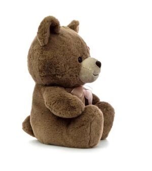 PELUCHE OSO SENTADO 30 CM CON MOÑO PHI PHI TOYS COD 8145 MARRON - Imagen 3