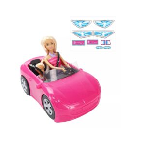 MUÑECA BONNIE PINK CON HERMANA Y  AUTO CONVERTIBLE COD B088 - Imagen 2