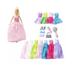 MUÑECA BONNIE PINK PRINCESA COLECCION DE VESTIDOS COD B135 - Imagen 2