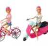 MUÑECA BONNIE PINK 2 MUÑECAS CON SCOOTER Y BICICLETA COD B816 - Imagen 2