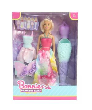 MUÑECA BONNIE PINK 3 EN 1 ADA PRINCESA SIRENA COD B614-1