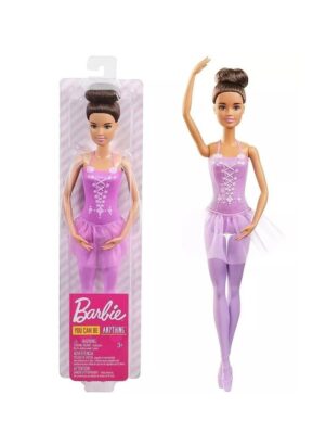 MUNECA BARBIE BAILARINA CON TUTU 30 CM ORIGINAL COD HRG33 CASTAÑA - Imagen 4