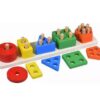 JUEGO DIDACTICO ABACO TABLA DE ENCASTRE FIG GEOMETRICAS COD W343