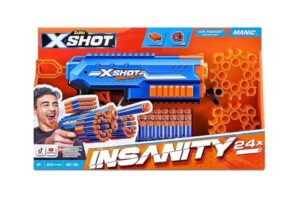 X-SHOT PISTOLA INSANITY MANIC LANZA DARDOS COD 7474