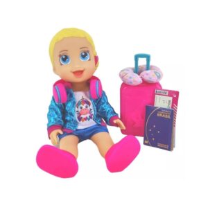 MUÑECA MY LITTLE COLECCTION PEQUEÑA VIAJERA CON ACC COD DIV091 - Imagen 4