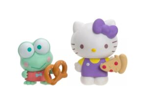 HELLO KITTY AND FRIENDS BLISTER X 2 FIGURAS COD T001 KEROPPI & KITTY - Imagen 2