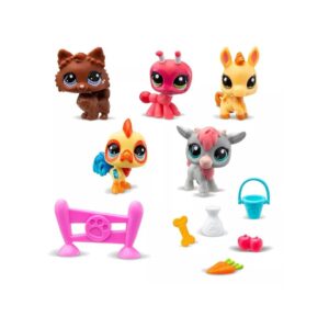 LITTLEST PET SHOP SET DE COLECCION FIGURA X 5 CON ACC COD 00510 - Imagen 2