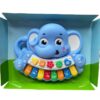 PIANO DOLCE BAMBINO ELEFANTITO MUSICAL CON LUZ COD 2776 CELESTE - Imagen 2