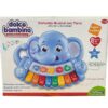 PIANO DOLCE BAMBINO ELEFANTITO MUSICAL CON LUZ COD 2776 CELESTE - Imagen 3