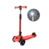 MONOPATIN 720 METALIZADO LUZ FRONTAL 3 RUEDAS COD 20098 ROJO - Imagen 2