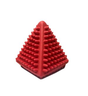 TRIANGULO DE GOMA ESTIMULACION PINCHES Y CHIFLE COD 5020 ROJO