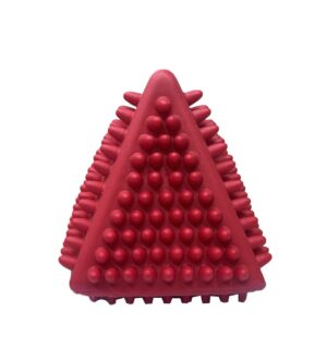 TRIANGULO DE GOMA ESTIMULACION PINCHES Y CHIFLE COD 5020 ROJO - Imagen 2