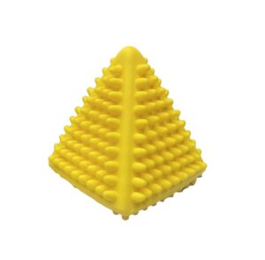 TRIANGULO DE GOMA ESTIMULACION PINCHES Y CHIFLE COD 5020 AMARILLO