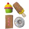SET DE COMIDA DULCE SONIDO CHIFLE X 4 PIEZAS COD 5180