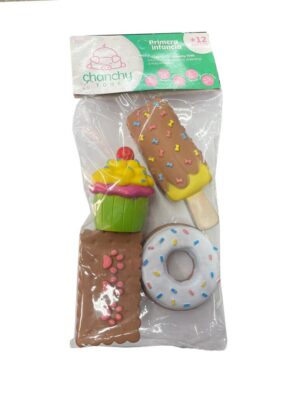 SET DE COMIDA DULCE SONIDO CHIFLE X 4 PIEZAS COD 5180 - Imagen 2