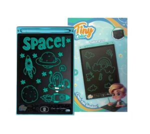 TINY PIZARRA MAGICA TABLETA LCD MONOCROMATICO COD 54842 CELESTE