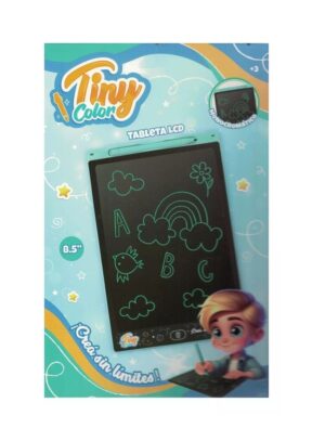 TINY PIZARRA MAGICA TABLETA LCD MONOCROMATICO COD 54842 CELESTE - Imagen 4