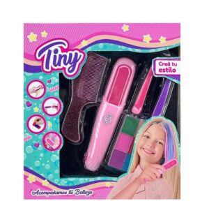 TINY PLANCHITA JUEGO PARA PINTAL EL CABELLO COD 54747 ROSA