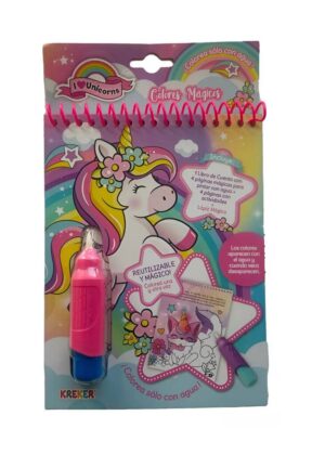 LIBRO MAGICO UNICORNIO PINTA SOLO CON AGUA COD 5078