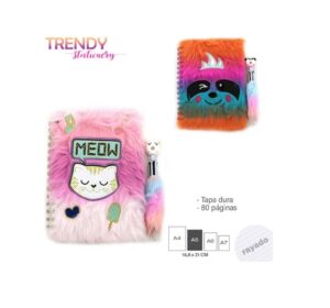 DIARIO CUADERNO TRENDY CON BOLIG TAPA DURA COD 15221 CORON - Imagen 4