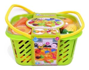 CANASTA CON FRUTAS 20 PIEZAS CON VELCRO COD 7303